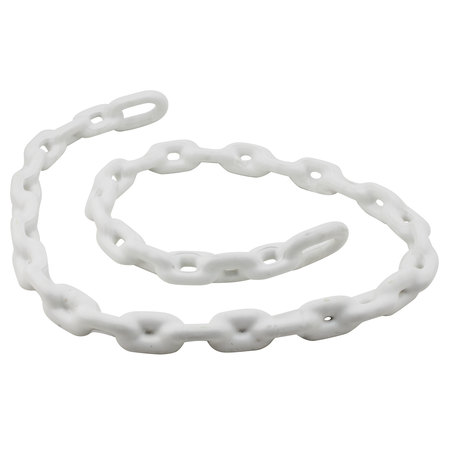 EXTREME MAX Extreme Max 3006.6590 BoatTector PVC-Coated Anchor Lead Chain - 5/16" x 5', White 3006.6590